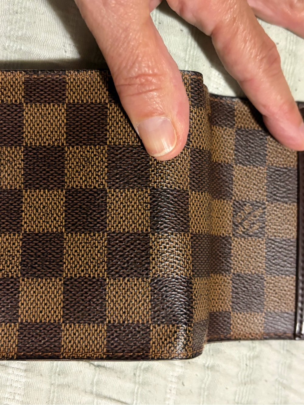 Louis Vuitton Brown Damier Canvas compact Wallet - Picture 4 of 10